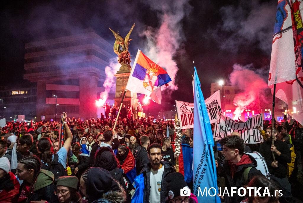 Slavoljub Radojevic – Student rally in Krusevac