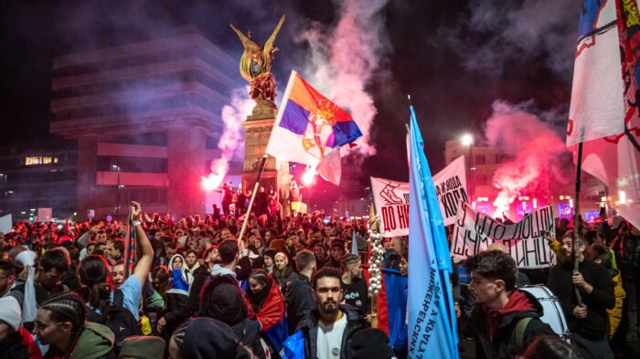 Slavoljub Radojevic – Student rally in Krusevac